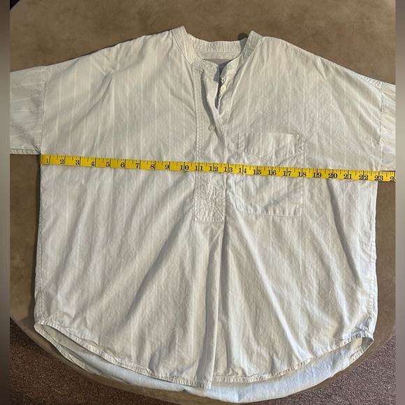 Everlane White Striped Button Down Shirt - Picture 7 of 9